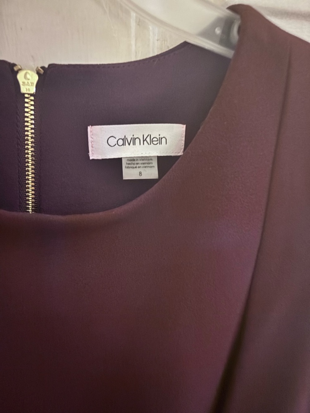 Calvin Klein Black Midi Sheath Dress with Cap Sleeves - Picture 3 of 7